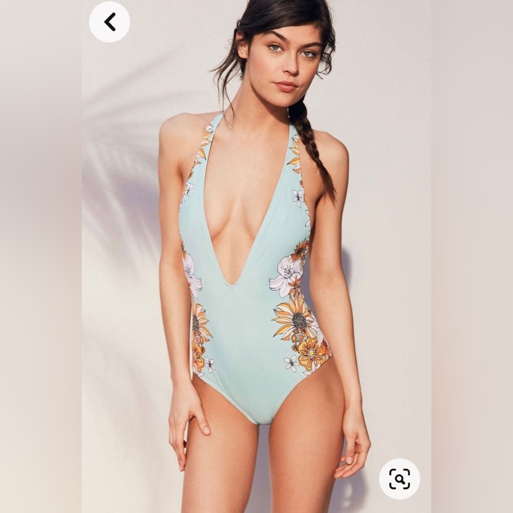 URBAN OUTFITTERS one piece swimsuit BURGUNDY SIZE XS